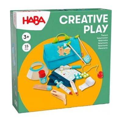 HABA Veterinario - Juego de madera con herramientas médicas para niños 3+ - Juguete HABA Veterinario - Juego de madera con herramientas médicas para niños 3+ - Juguete