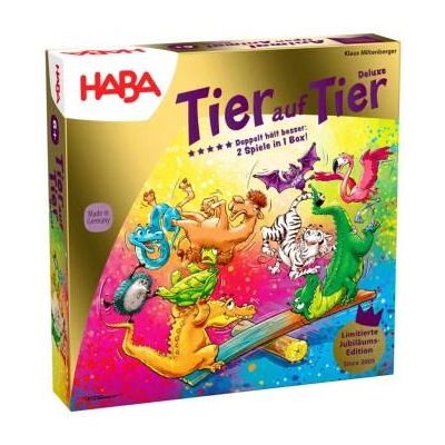 HABA Animal Upon Animal Deluxe - Animal Board Game - 20 Years Anniversary HABA Animal Upon Animal Deluxe - Animal Board Game - 20 Years Anniversary