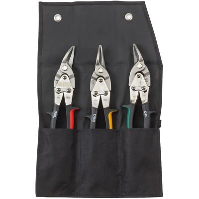 Bessey DSET16 Tesouras de aviação - Conjunto de 3 - Multicolorido Bessey DSET16 Tesouras de aviação - Conjunto de 3 - Multicolorido