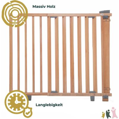 Geuther Babysicherung - Verstellbares Türschutzgitter, 83cm hoch, Made in Germany Geuther Babysicherung - Verstellbares Türschutzgitter, 83cm hoch, Made in Germany
