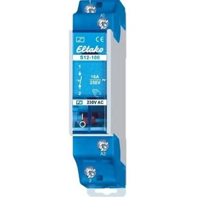 Relais Eltako S12-100-230V - Rail DIN 16A 230V - Publicité Relais Eltako S12-100-230V - Rail DIN 16A 230V - Publicité