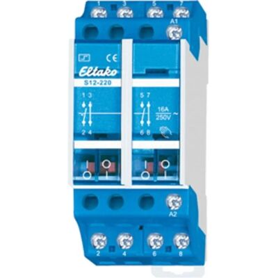Eltako S12-220-230V Schütz - 2NO 2NC 230V/AC 16A Eltako S12-220-230V Schütz - 2NO 2NC 230V/AC 16A