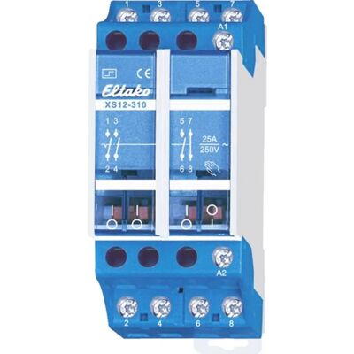 Eltako XS12-310-230V Impulsschalter - DIN-Schiene, 3 NO + 1 NC, 15A Eltako XS12-310-230V Impulsschalter - DIN-Schiene, 3 NO + 1 NC, 15A