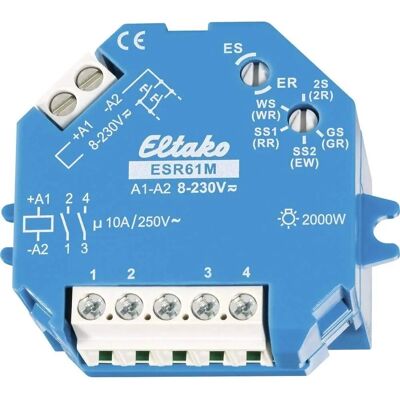 Eltako ESR61M-UC Relay Switch - 8-230V Control - 2000W Load Eltako ESR61M-UC Relay Switch - 8-230V Control - 2000W Load