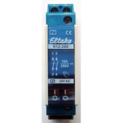 Eltako R12-200-24V Relais de commutation - 24 V - 8 A - DIN-Schiene Eltako R12-200-24V Relais de commutation - 24 V - 8 A - DIN-Schiene