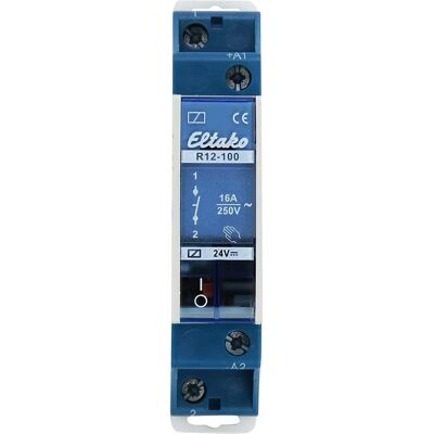 Eltako R12-100-24V DC Relais - 24V Steuerung - 8A Max - DIN Montage Eltako R12-100-24V DC Relais - 24V Steuerung - 8A Max - DIN Montage