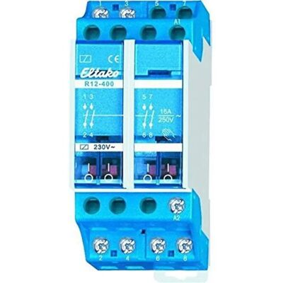 Eltako R12-200-24V DC Relais - 24V, 8A, DIN-rail Mount Eltako R12-200-24V DC Relais - 24V, 8A, DIN-rail Mount