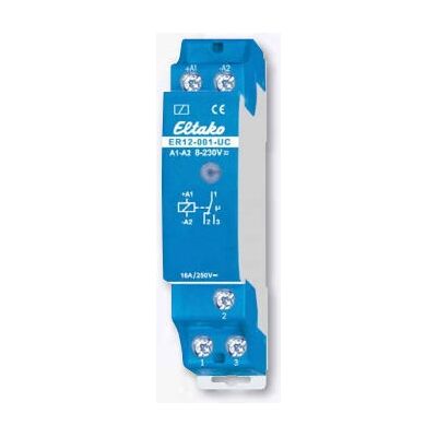 Relé Eltako ER12-001-UC - Sin potencial, 16A/250V, Montaje en carril DIN Relé Eltako ER12-001-UC - Sin potencial, 16A/250V, Montaje en carril DIN