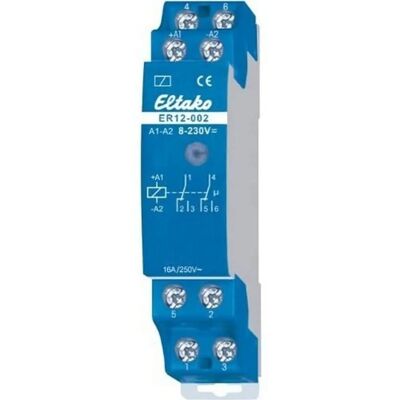 Eltako ER12-002-UC Bistable Relay - 230V, 2 Changeover Contacts Eltako ER12-002-UC Bistable Relay - 230V, 2 Changeover Contacts