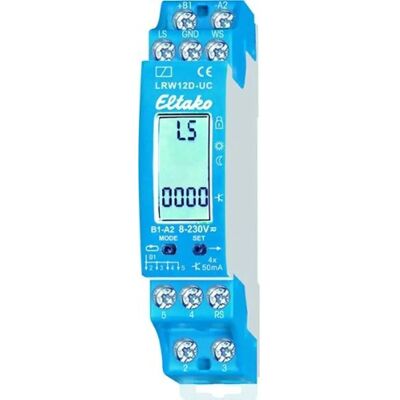 Eltako LRW12D-UC Sensor Relay - Supports Wind, Rain, Light Sensors - DIN Rail Mount - 3 Channels Eltako LRW12D-UC Sensor Relay - Supports Wind, Rain, Light Sensors - DIN Rail Mount - 3 Channels