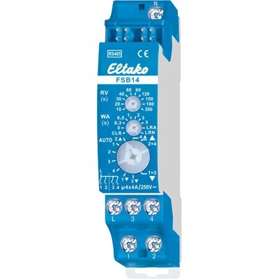 Eltako FSB14 RS485-Bus Jaloezieacteur - IP20 Blauw - Elektrisch Actuator Eltako FSB14 RS485-Bus Jaloezieacteur - IP20 Blauw - Elektrisch Actuator