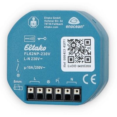 Eltako FL62NP-230V - Trådlös Ljusaktör - IP20 Eltako FL62NP-230V - Trådlös Ljusaktör - IP20