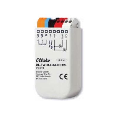 Eltako DL-TW-2LT-8A-DC12+ Dimmer LED DALI intelligente - Bianco Eltako DL-TW-2LT-8A-DC12+ Dimmer LED DALI intelligente - Bianco
