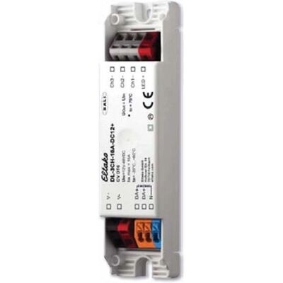 Eltako DL-3CH-16A-DC12+ Vit LED-dimmer - 3-kanals takmontering Eltako DL-3CH-16A-DC12+ Vit LED-dimmer - 3-kanals takmontering