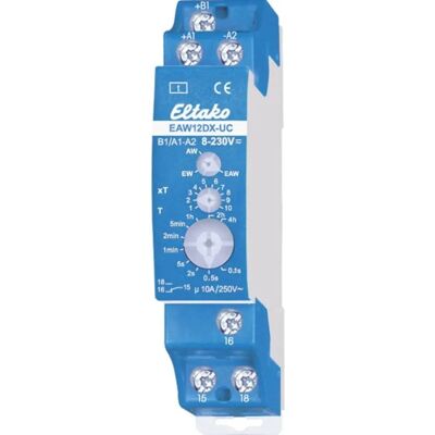 Eltako EAW12DX-UC Zeitrelais - Monofunktion, 230V, 0,1s-40h Eltako EAW12DX-UC Zeitrelais - Monofunktion, 230V, 0,1s-40h
