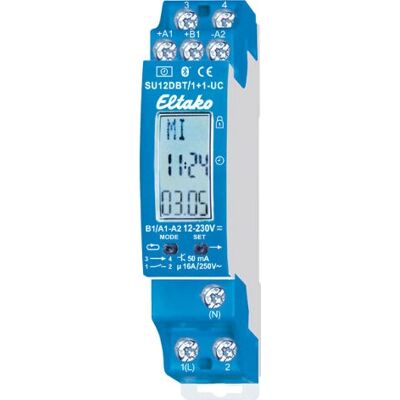 Eltako SU12DBT/1+1-UC Digital Timer Bluetooth 2-Channel Eltako SU12DBT/1+1-UC Digital Timer Bluetooth 2-Channel