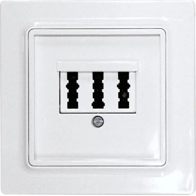 Eltako Modell 30055836 Weiße 3-Fach Abdeckung - Elektrische Steckdosenabdeckung Eltako Modell 30055836 Weiße 3-Fach Abdeckung - Elektrische Steckdosenabdeckung