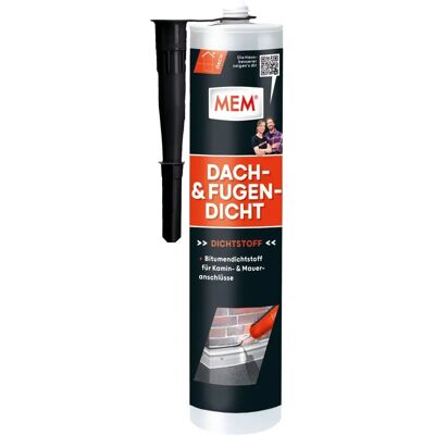 MEM Bauchemie GmbH - MEM Dach- und Fugendicht 300ml - Schwarz - Pastös - Dichtstoff MEM Bauchemie GmbH - MEM Dach- und Fugendicht 300ml - Schwarz - Pastös - Dichtstoff