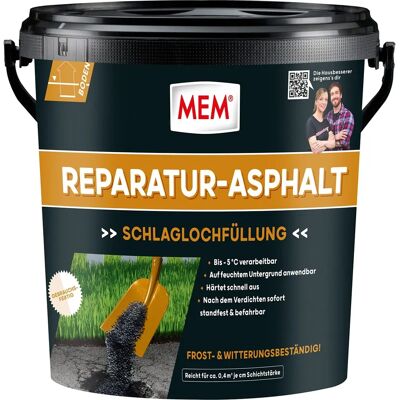 Mem Asphalt-Reparatur 10kg - Reparatur Asphalt - Schwerlast Mem Asphalt-Reparatur 10kg - Reparatur Asphalt - Schwerlast