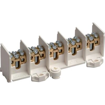 Hager K46N Elektrogehäuse Zubehör - 5-polig, 80A, 1,5-25mm², Schraubanschluss Hager K46N Elektrogehäuse Zubehör - 5-polig, 80A, 1,5-25mm², Schraubanschluss