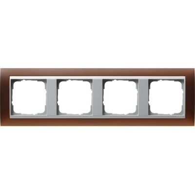 GIRA 021459 - Rahmen 4f Opak dunkelbraun GIRA 021459 - Rahmen 4f Opak dunkelbraun