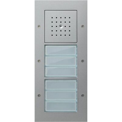 GIRA 126865 Système d'Interphone Audio en Aluminium - Station de Portail 6 Touches - Publicité GIRA 126865 Système d'Interphone Audio en Aluminium - Station de Portail 6 Touches - Publicité