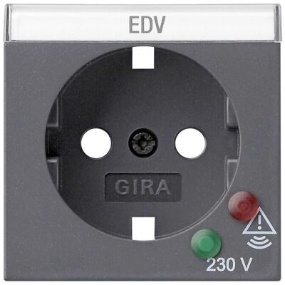 Gira - 144128 - Anthrazit - Schuko - Outletabdeckung Gira - 144128 - Anthrazit - Schuko - Outletabdeckung
