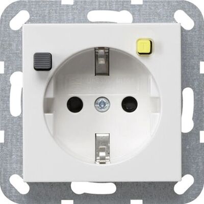 GIRA 2677 03 Weiß Typ F Steckdose - Schukostecker GIRA 2677 03 Weiß Typ F Steckdose - Schukostecker
