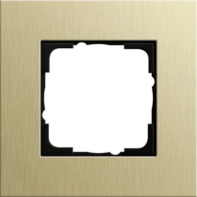 Gira 0211217 Aluminium/Hellgold Abdeckrahmen - Switch Cover Frame Gira 0211217 Aluminium/Hellgold Abdeckrahmen - Switch Cover Frame