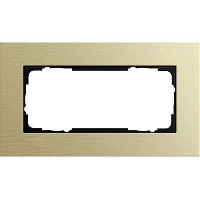 GIRA 1002217 - Abdeckrahmen 2fach hellgold - Horizontal Vertikal - Schalterrahmen GIRA 1002217 - Abdeckrahmen 2fach hellgold - Horizontal Vertikal - Schalterrahmen