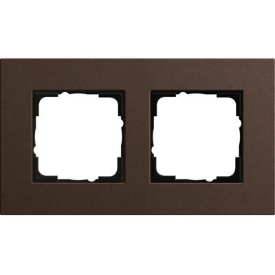 Gira Modell 0212223 - Doppelrahmen für Schalter - Dunkelbraun Gira Modell 0212223 - Doppelrahmen für Schalter - Dunkelbraun