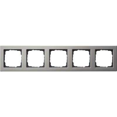 Gira E2 Edelstahl 5-fach Rahmen - Abdeckrahmen Gira E2 Edelstahl 5-fach Rahmen - Abdeckrahmen