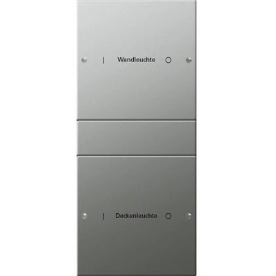 Gira 2132602 - Wippenset 2-fach - Edelstahl Gira 2132602 - Wippenset 2-fach - Edelstahl