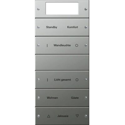 GIRA 2145602 - Wippenset 5-fach Edelstahl - Licht- und Stromschalter GIRA 2145602 - Wippenset 5-fach Edelstahl - Licht- und Stromschalter