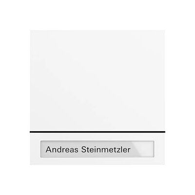 Accessoire Interphone Gira 5531902 - 1 Bouton, Blanc - Publicité Accessoire Interphone Gira 5531902 - 1 Bouton, Blanc - Publicité