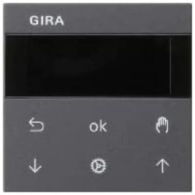 Gira Anthrazit Jalousie-Schaltuhr Wand Schalter System 3000 Gira Anthrazit Jalousie-Schaltuhr Wand Schalter System 3000
