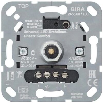 Gira 245500 Universaldimmer System 3000 - Dimmer Gira 245500 Universaldimmer System 3000 - Dimmer
