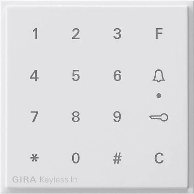 Gira 851366 - Aufsatz Codetastatur - Reinweiß - Zubehör Gira 851366 - Aufsatz Codetastatur - Reinweiß - Zubehör