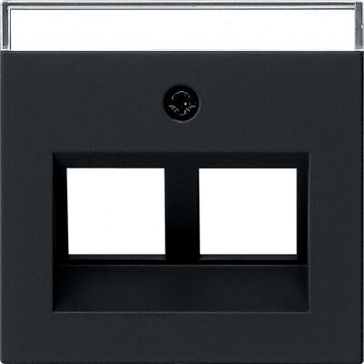 Gira 2640005 - Deksel voor Modular Jack - Systeem 55 - Mat Zwart Gira 2640005 - Deksel voor Modular Jack - Systeem 55 - Mat Zwart