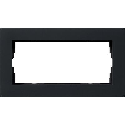 Gira 1002095 - Abdeckrahmen 2f. schwarz flach Gira 1002095 - Abdeckrahmen 2f. schwarz flach