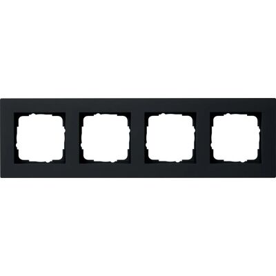 GIRA 0214095 Abdeckrahmen - 4f. sw flach, Horizontal/Vertikal GIRA 0214095 Abdeckrahmen - 4f. sw flach, Horizontal/Vertikal