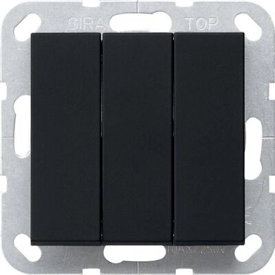 Gira - 2844005 - Schwarz matt - 3fach - Switch Gira - 2844005 - Schwarz matt - 3fach - Switch