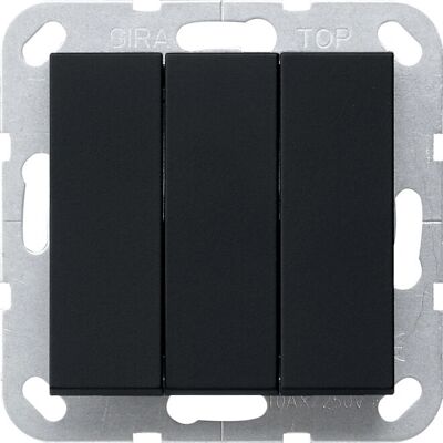 Gira BS 3er Wippschalter - Wippe/Taste - IP20 Gira BS 3er Wippschalter - Wippe/Taste - IP20
