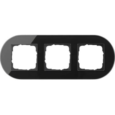 Gira 0213135 Abdeckrahmen - 3-fach Schwarz Glas Gira 0213135 Abdeckrahmen - 3-fach Schwarz Glas