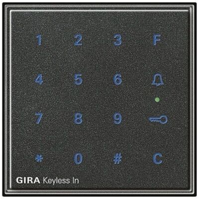 Gira 260567 Accesorio para interruptores eléctricos - Teclado sin código IP44 Antracita Gira 260567 Accesorio para interruptores eléctricos - Teclado sin código IP44 Antracita