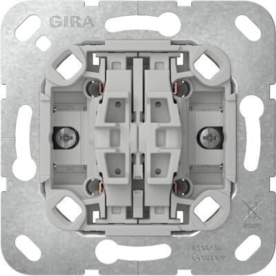 Gira Wipptaster 4f Schalter - 10 AX, 250 V~ - Für tiefe Geräte Gira Wipptaster 4f Schalter - 10 AX, 250 V~ - Für tiefe Geräte