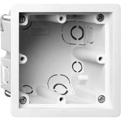 Boîte électrique Gira E22 - Carrée, Plastique, IP20 - 84x84x60,5mm - Publicité Boîte électrique Gira E22 - Carrée, Plastique, IP20 - 84x84x60,5mm - Publicité