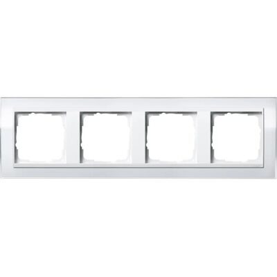 Gira 0214723 White 4-Gang Cover Frame - Cover Frame Gira 0214723 White 4-Gang Cover Frame - Cover Frame