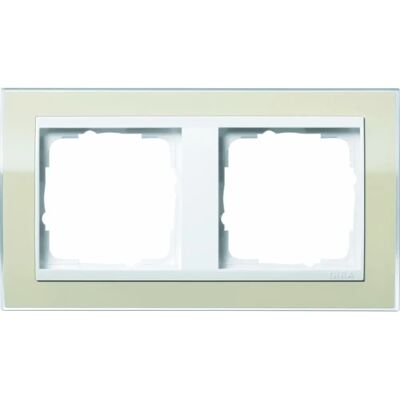 GIRA 0212773 - Clear Sand 2-Gang Cover Frame - Electrical Cover Frame GIRA 0212773 - Clear Sand 2-Gang Cover Frame - Electrical Cover Frame