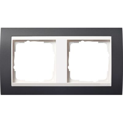 Gira 0212328 - Cadre de couverture 2F anthracite pour l'événement RWS - Accessoires pour interrupteurs électriques - Publicité Gira 0212328 - Cadre de couverture 2F anthracite pour l'événement RWS - Accessoires pour interrupteurs électriques - Publicité